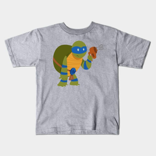 Mixer Turtle Kids T-Shirt by westinchurch